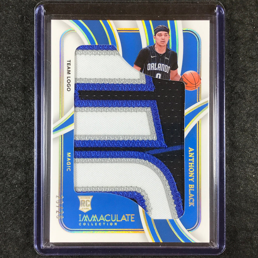 2023-24 Immaculate ANTHONY BLACK Rookie Jumbo Patch Team Logo 20/28