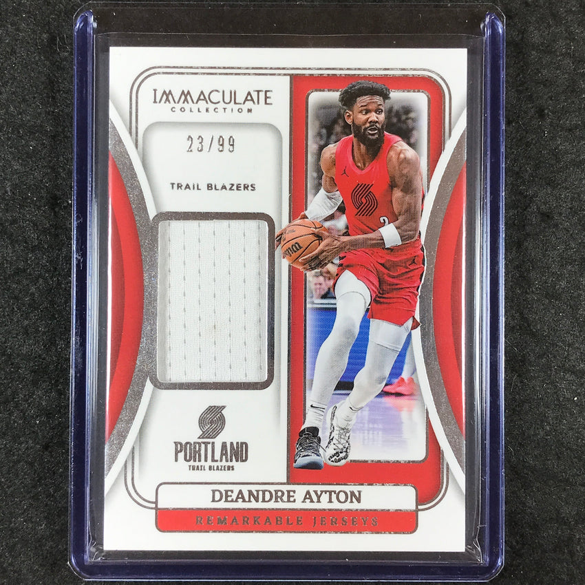 2023-24 Immaculate DEANDRE AYTON Remarkable Jerseys Relic 23/99