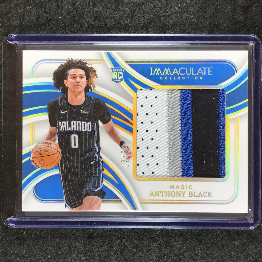 2023-24 Immaculate ANTHONY BLACK Massive Memorabilia Rookie Patch 12/25