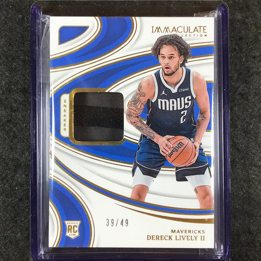 2023-24 Immaculate DERECK LIVELY II Sneaker Swatches Relic 39/49