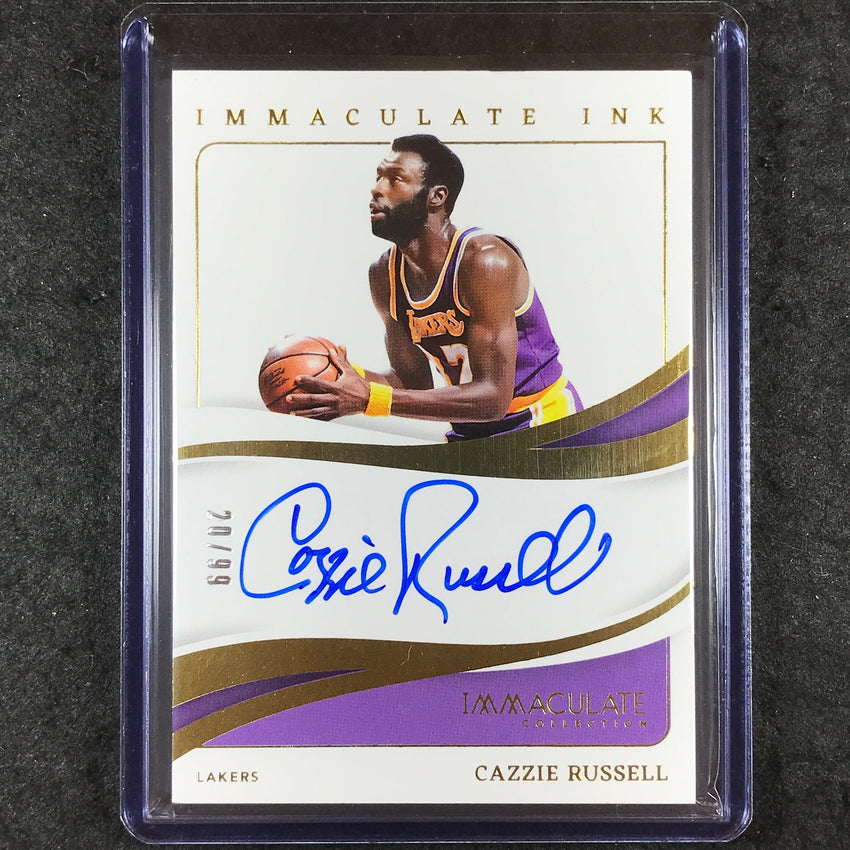2023-24 Immaculate CAZZIE RUSSELL Immaculate Ink Auto 20/99
