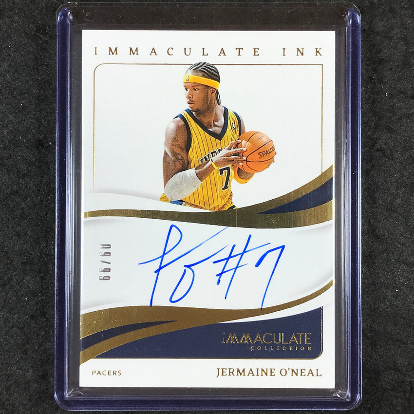2023-24 Immaculate JERMAINE O'NEAL Immaculate Ink Auto 9/99