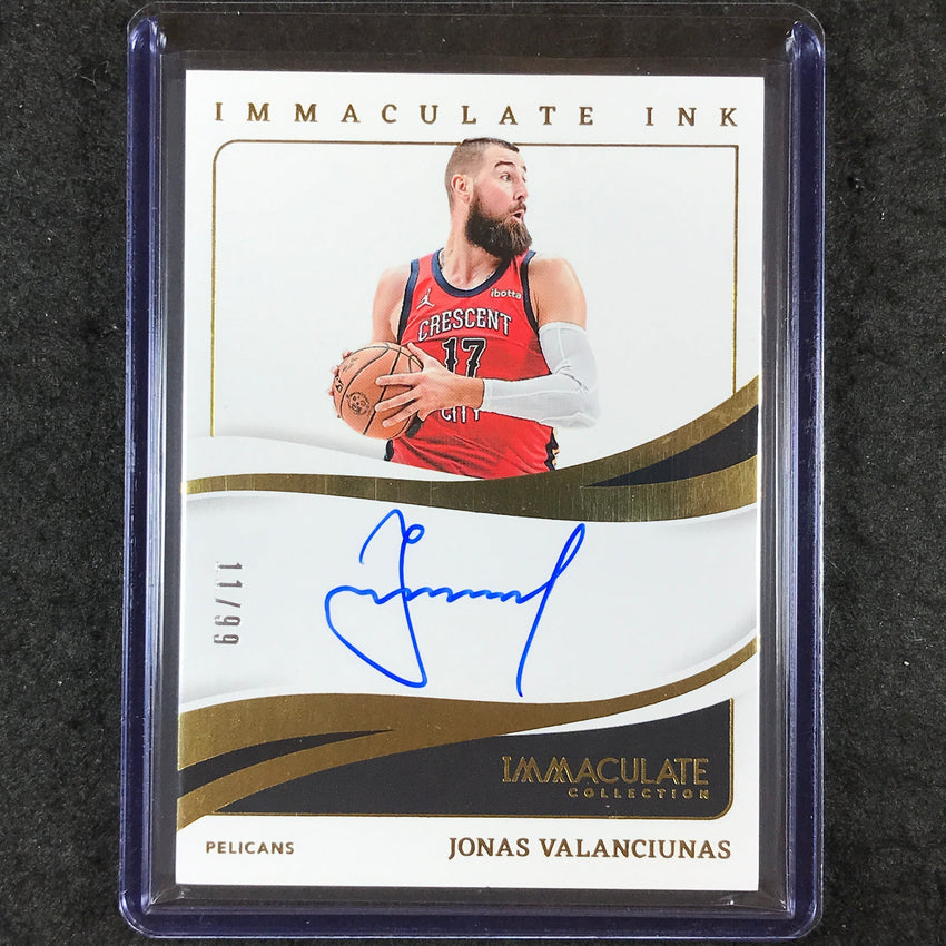 2023-24 Immaculate JONAS VALANCIUNAS Immaculate Ink Auto 11/99