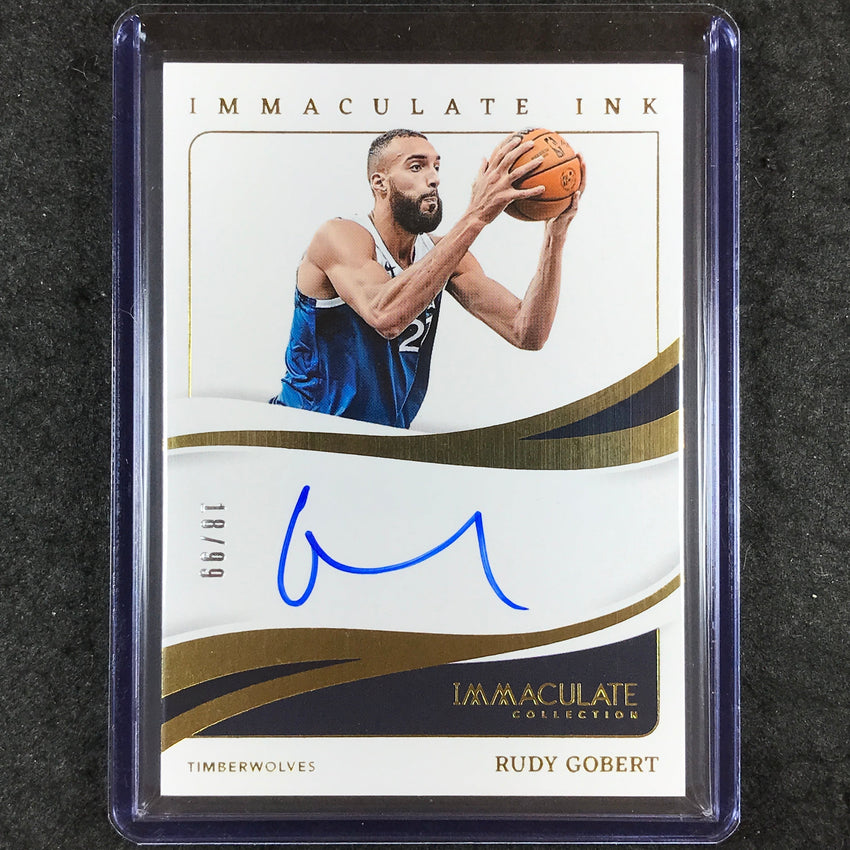 2023-24 Immaculate RUDY GOBERT Immaculate Ink Auto 18/99
