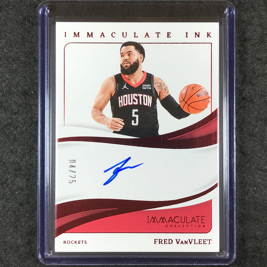 2023-24 Immaculate FRED VANVLEET Immaculate Ink Auto Red 4/25