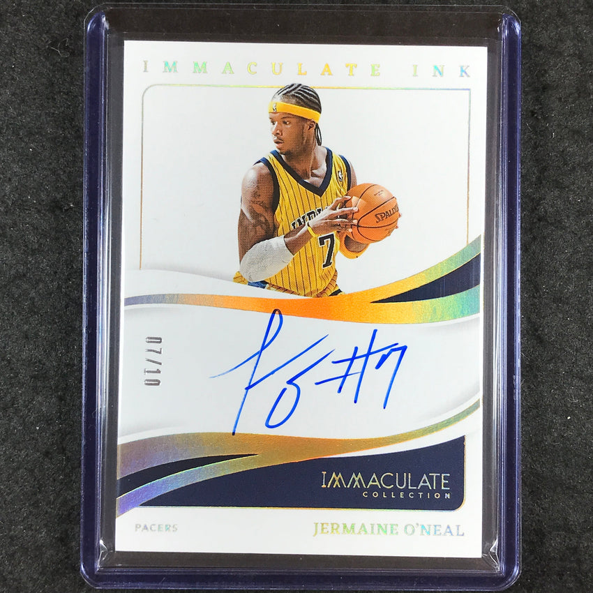 2023-24 Immaculate JERMAINE O'NEAL Immaculate Ink Auto Gold 7/10