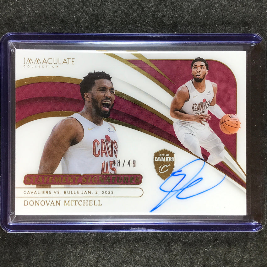 2023-24 Immaculate DONOVAN MITCHELL Statement Signatures Auto 48/49