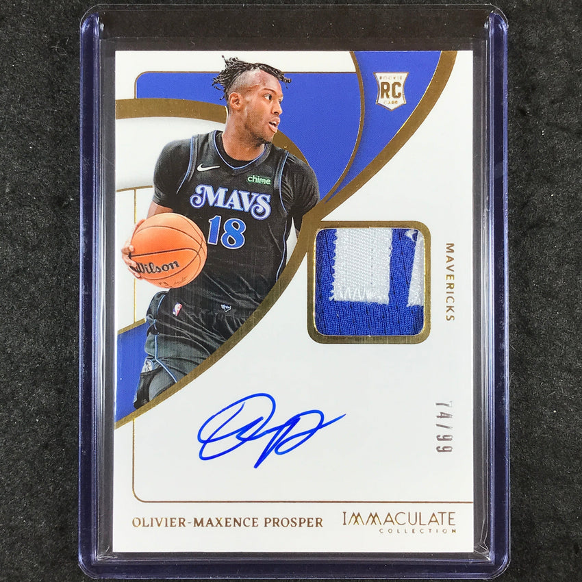 2023-24 Immaculate OLIVIER-MAXENCE PROSPER Base Rookie Patch Auto 74/99