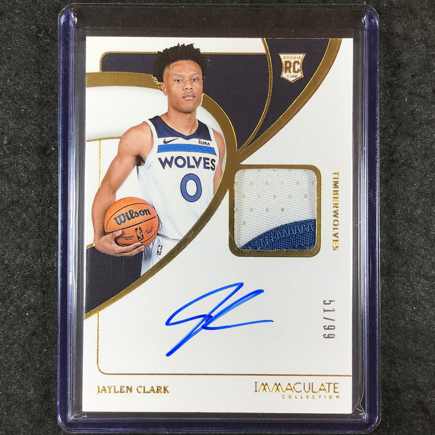 2023-24 Immaculate JAYLEN CLARK Base Rookie Patch Auto 51/99