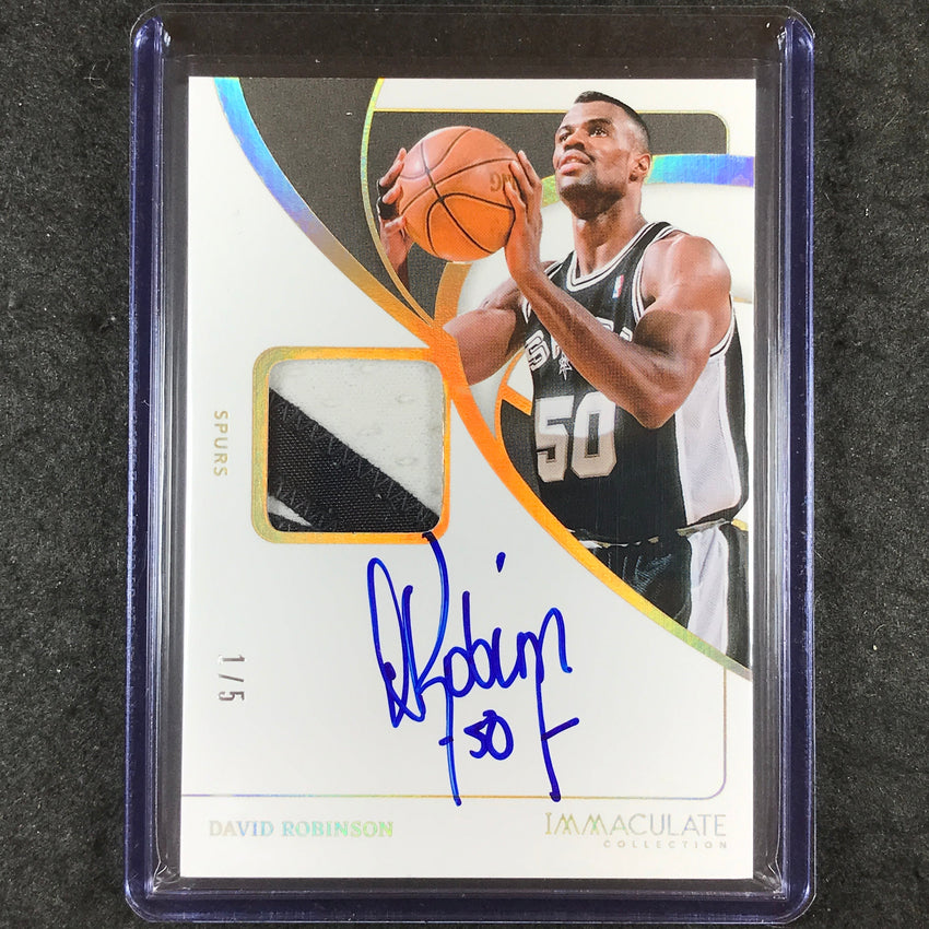 2023-24 Immaculate DAVID ROBINSON Patch Autograph Gold 1/5