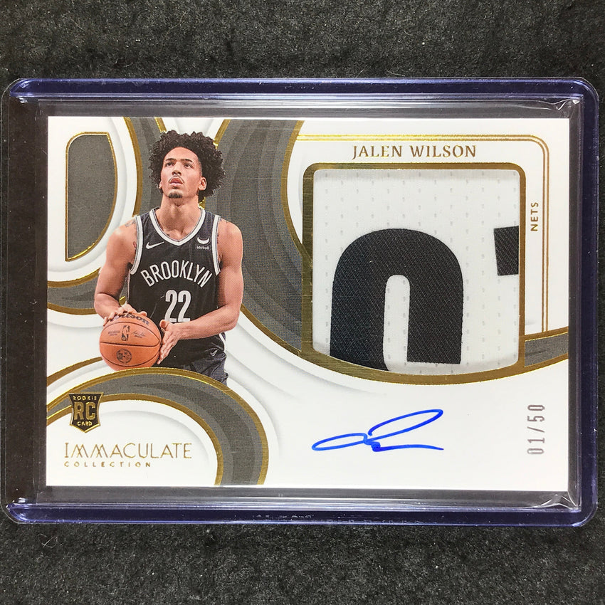 2023-24 Immaculate JALEN WILSON Premium Rookie Patch Auto 1/50