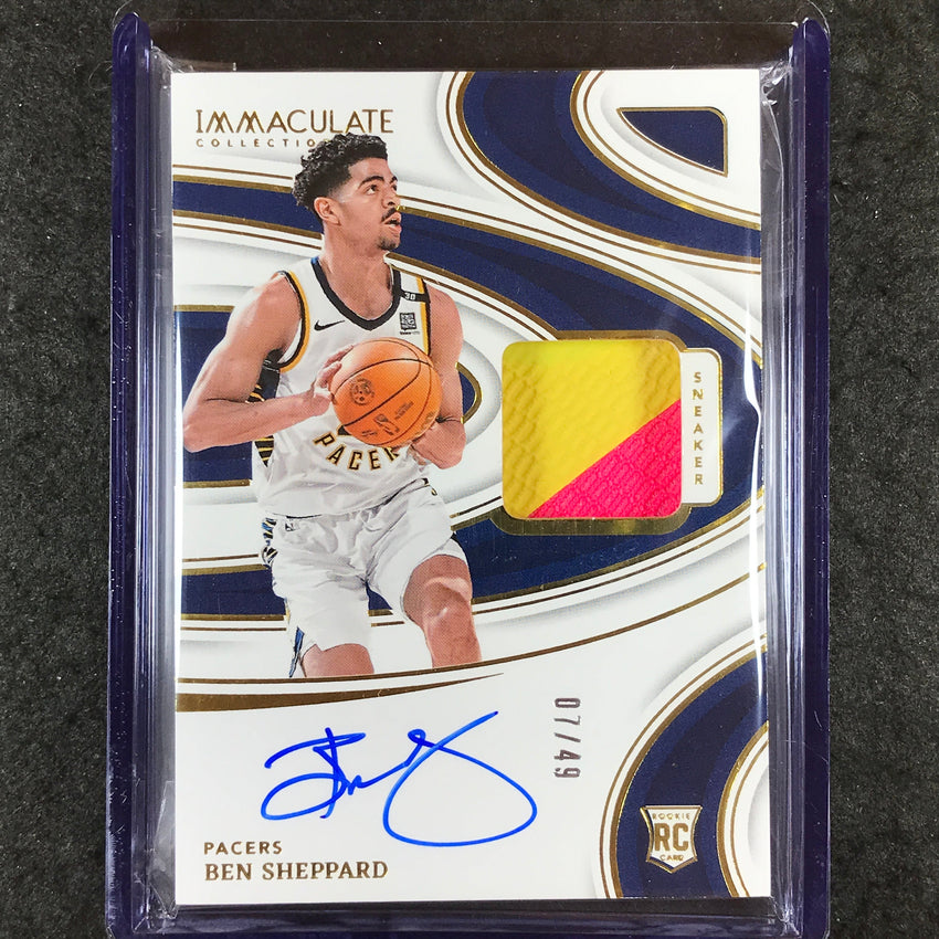 2023-24 Immaculate BEN SHEPPARD Sneaker Swatches Signature Auto 7/49