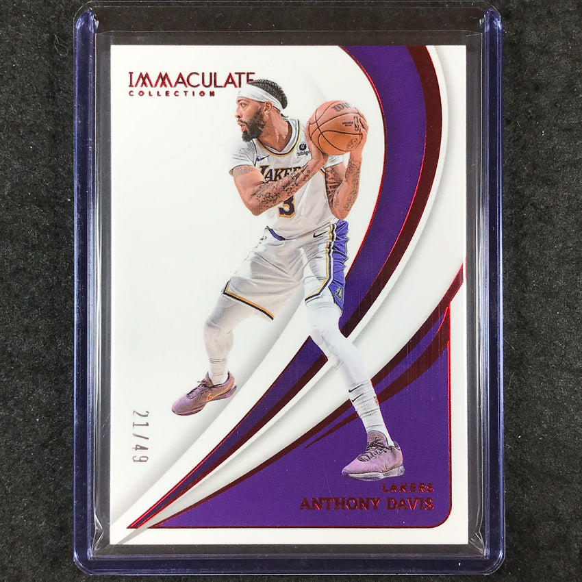 2023-24 Immaculate ANTHONY DAVIS Base Red 21/49 #38
