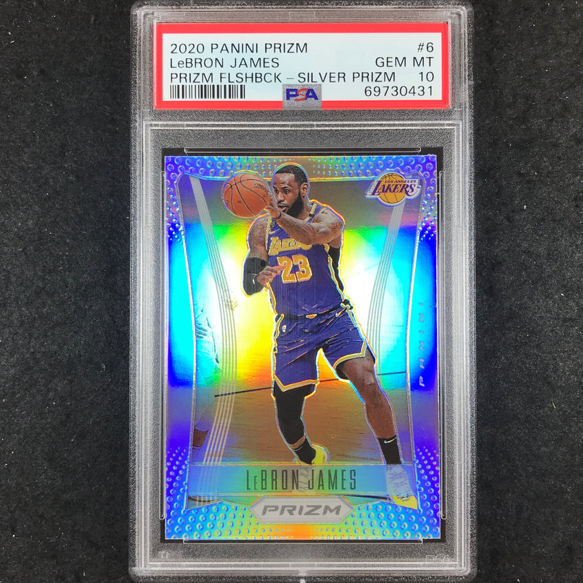 2020 Prizm LEBRON JAMES Prizm Flashback Silver #6 PSA 10 (431)