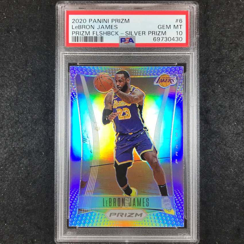 2020 Prizm LEBRON JAMES Prizm Flashback Silver #6 PSA 10 (430)