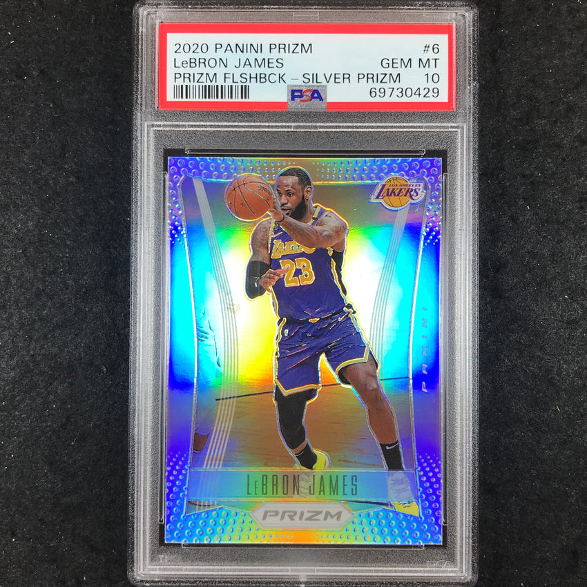 2020 Prizm LEBRON JAMES Prizm Flashback Silver #6 PSA 10 (429)