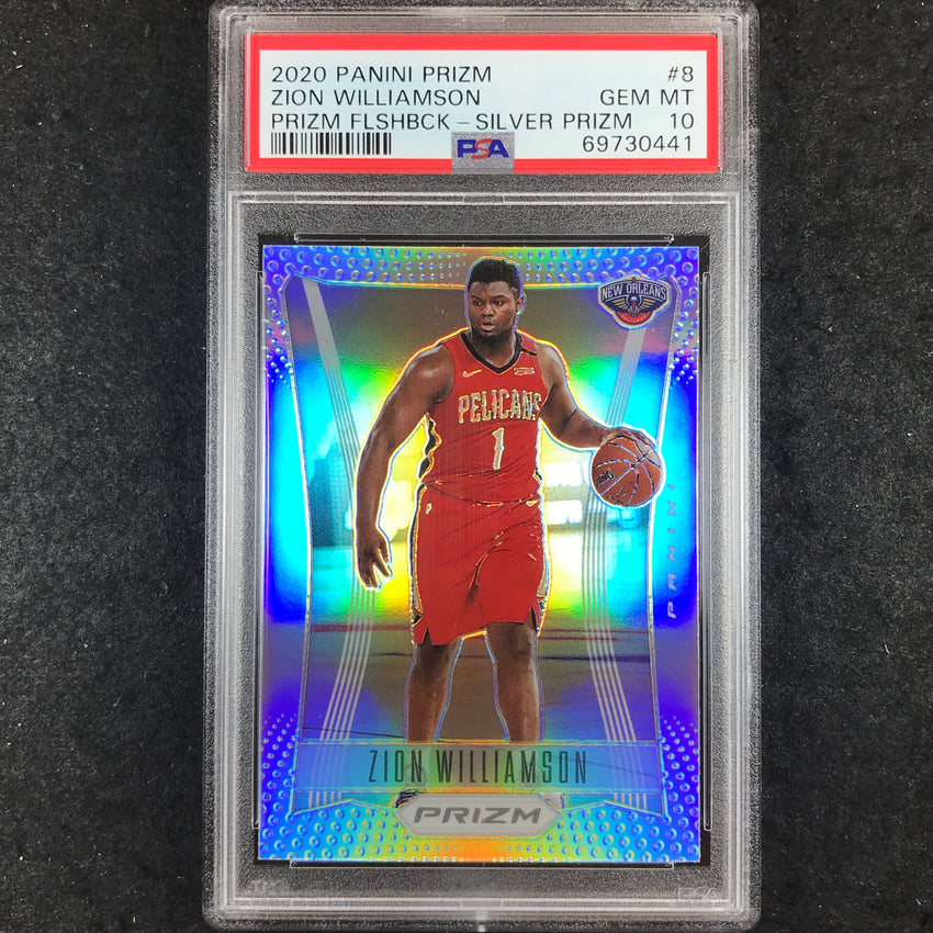 2020 Prizm ZION WILLIAMSON Prizm Flashback Silver #8 PSA 10 (441)