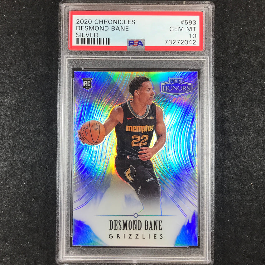 2020 Chronicles DESMOND BANE Rookie Honors Silver #593 PSA 10 (042)
