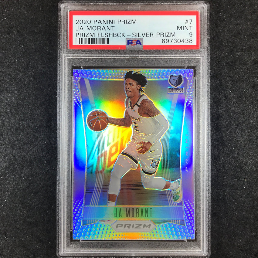 2020 Prizm JA MORANT Prizm Flashback Silver #7 PSA 9 (438)