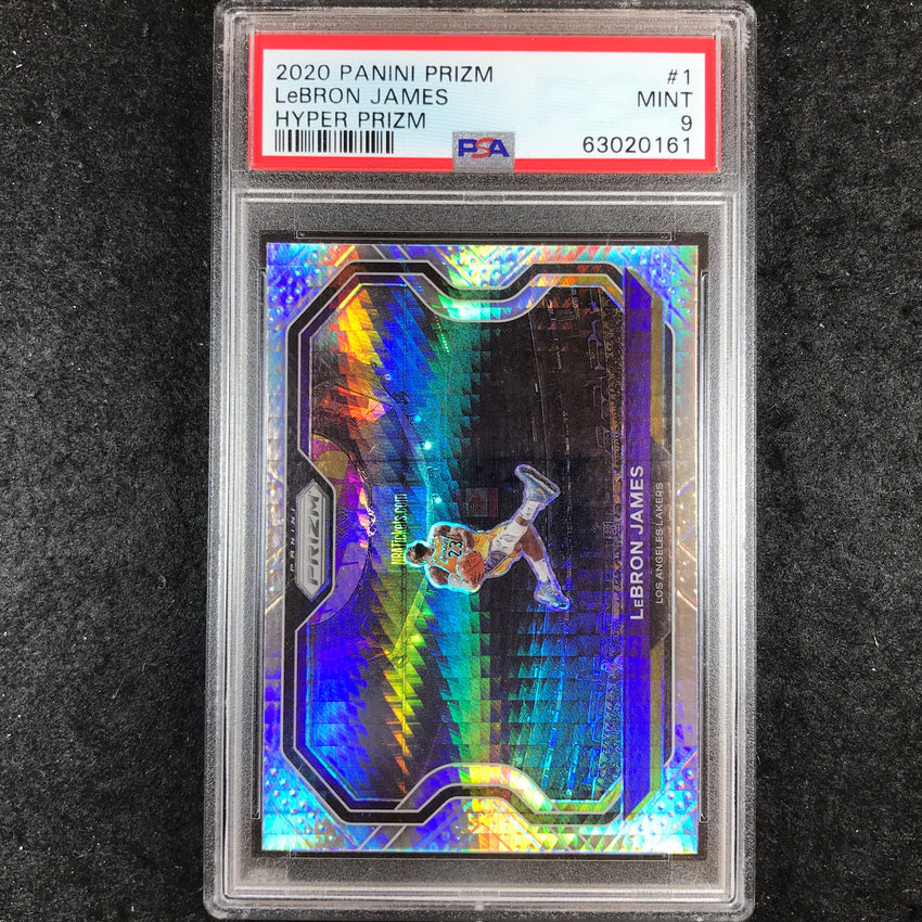 2020 Prizm LEBRON JAMES Hyper Prizm #1 PSA 9 (161)