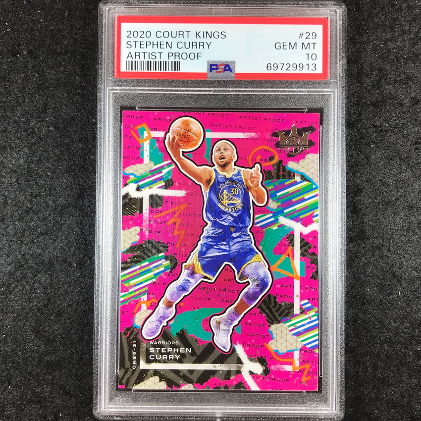 2020 Court Kings STEPHEN CURRY Artist Proof #29 PSA 10 (913)