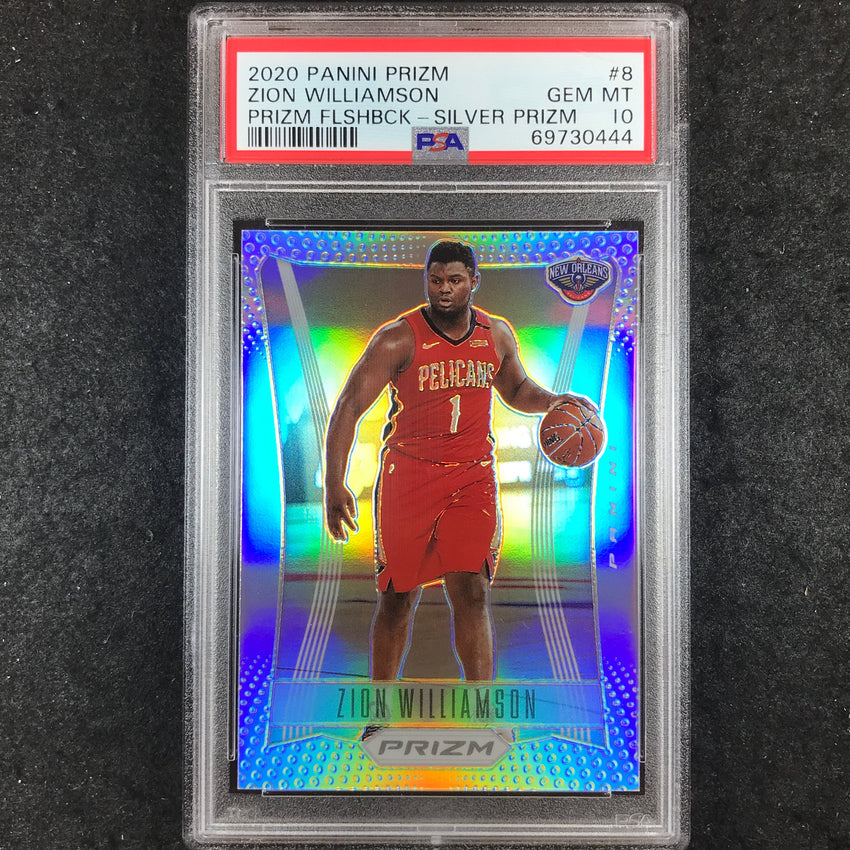 2020 Prizm ZION WILLIAMSON Prizm Flashback Silver #8 PSA 10 (444)