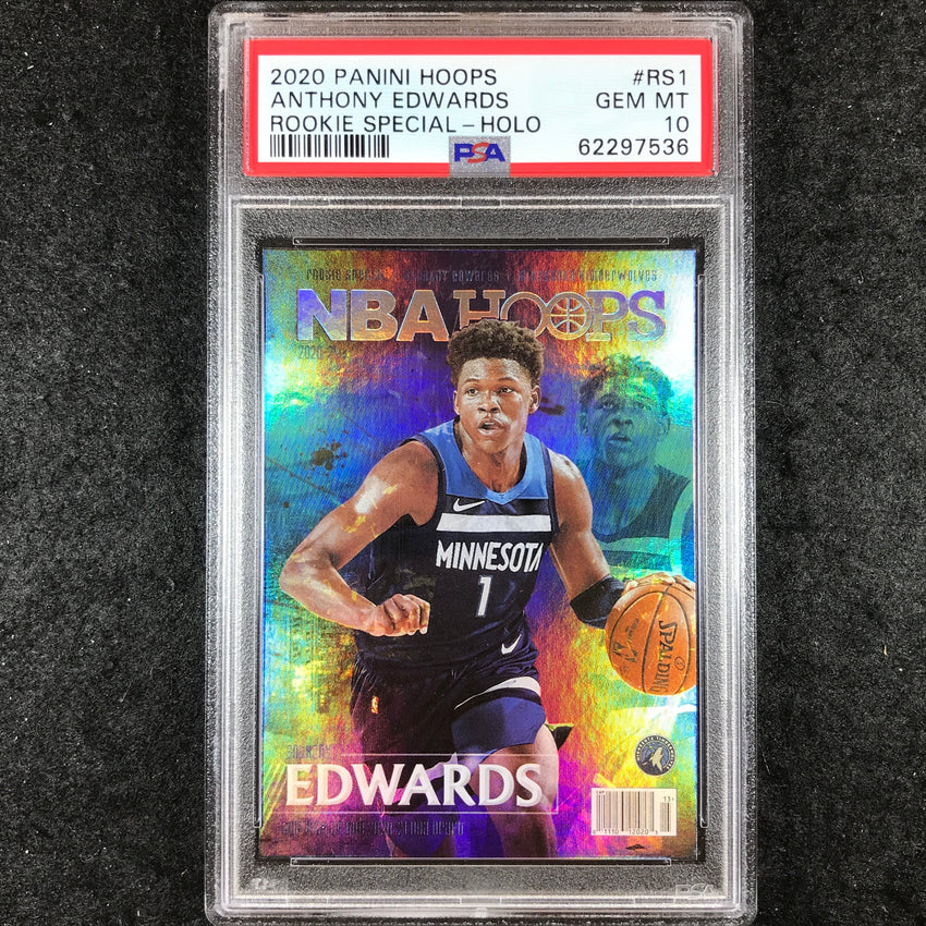 2020 Hoops ANTHONY EDWARDS Rookie Special Holo #RS1 PSA 10 (536)