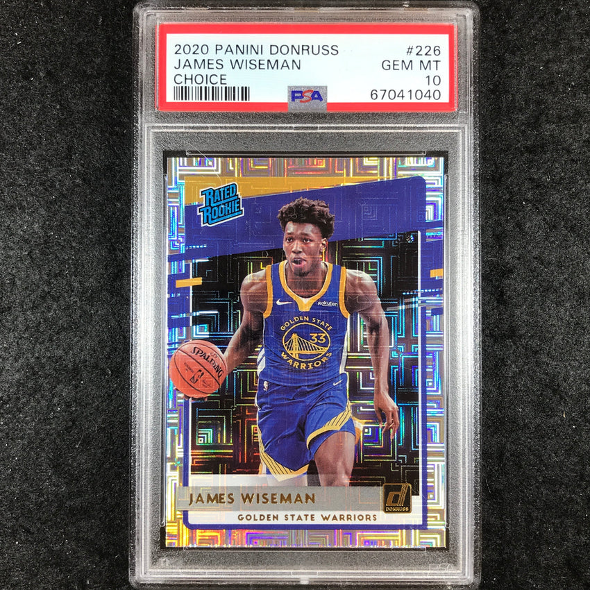 2020 Donruss JAMES WISEMAN Rated Rookie Choice #226 PSA 10 (040)