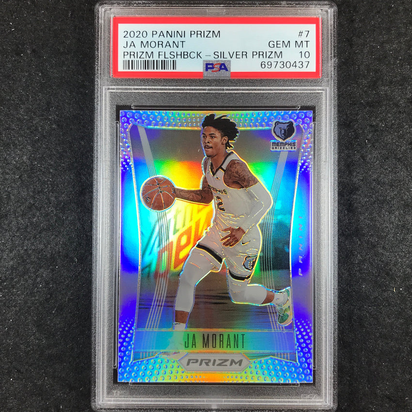 2020 Prizm JA MORANT Prizm Flashback Silver #7 PSA 10 (437)