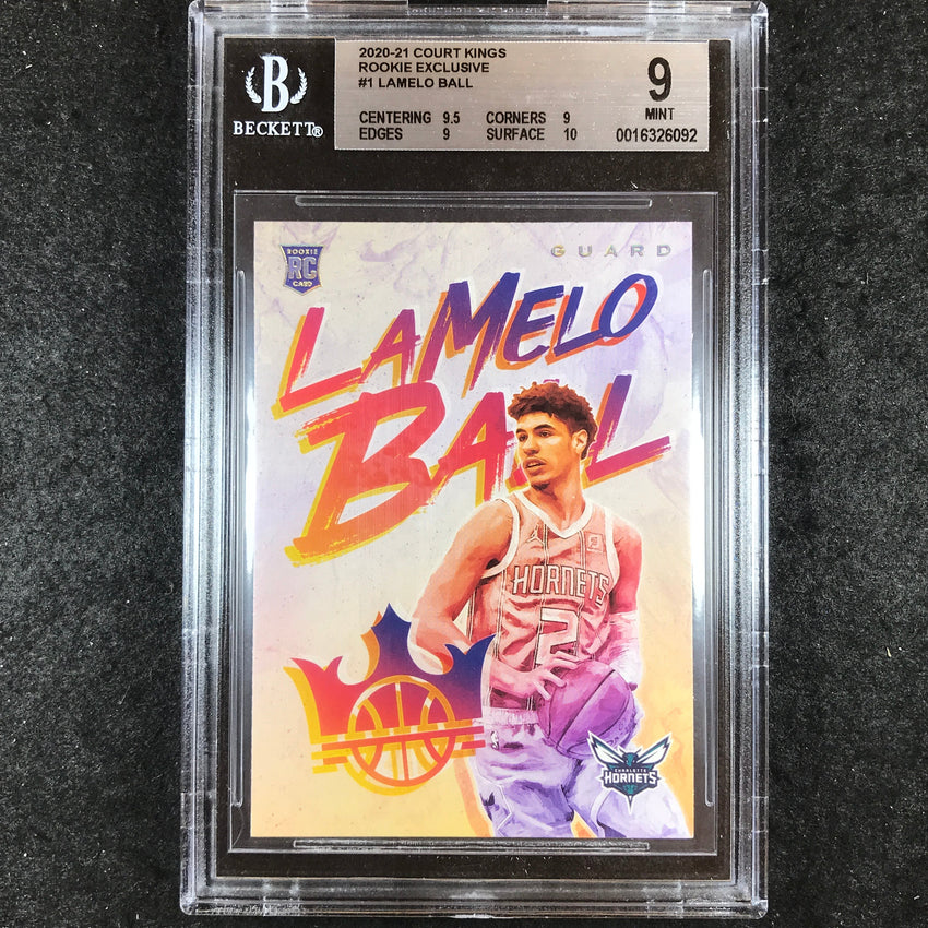 2020-21 Court Kings LAMELO BALL Rookie Exclusive #1 BGS 9 (092)