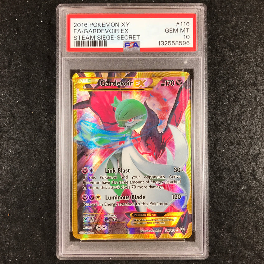 PSA 10 Gardevoir EX - 116/114 -Secret Rare Pokemon 2016 Steam Siege 596