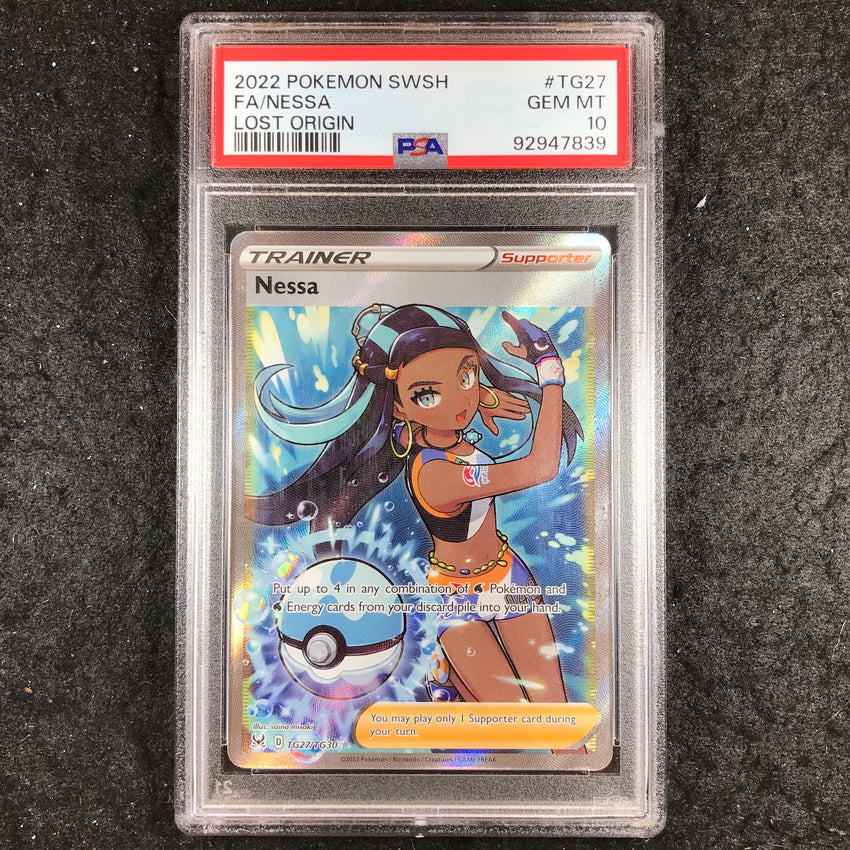 PSA 10 Nessa - TG27/TG30 - Full Art Lost Origin Trainer Gallery - 839