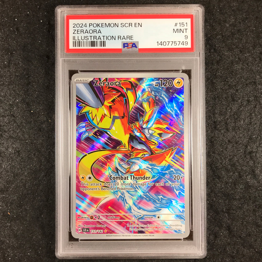 PSA 9 Zeraora - 151/142 - Illustration Rare - Stellar Crown - 749