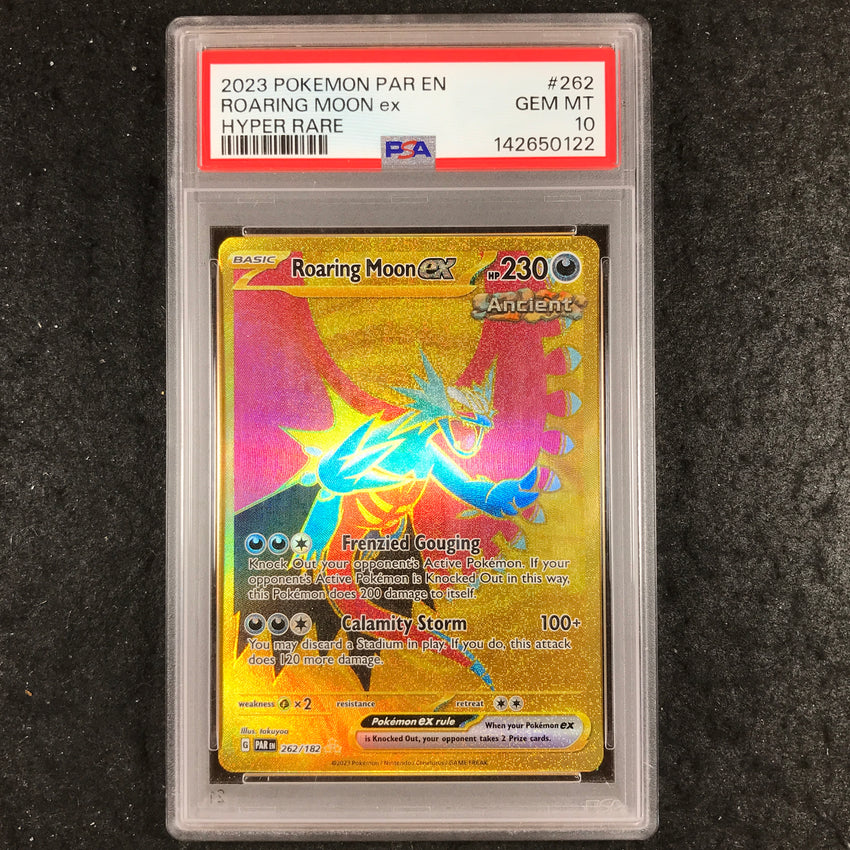 PSA 10 Roaring Moon - 262/182 - Hyper Rare - Paradox Rift - 122
