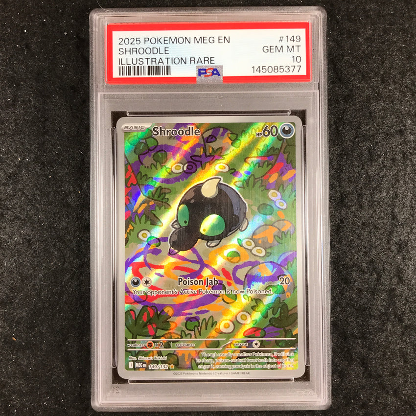 PSA 10 Shroodle - 149/132 - Illustration Rare - Mega Evolution - 377