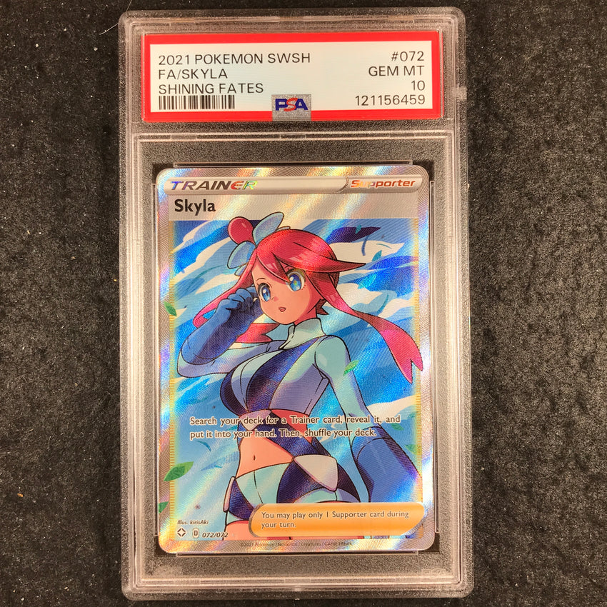 PSA 10 Skyla - 072/072 - Full Art - Shining Fates - 459