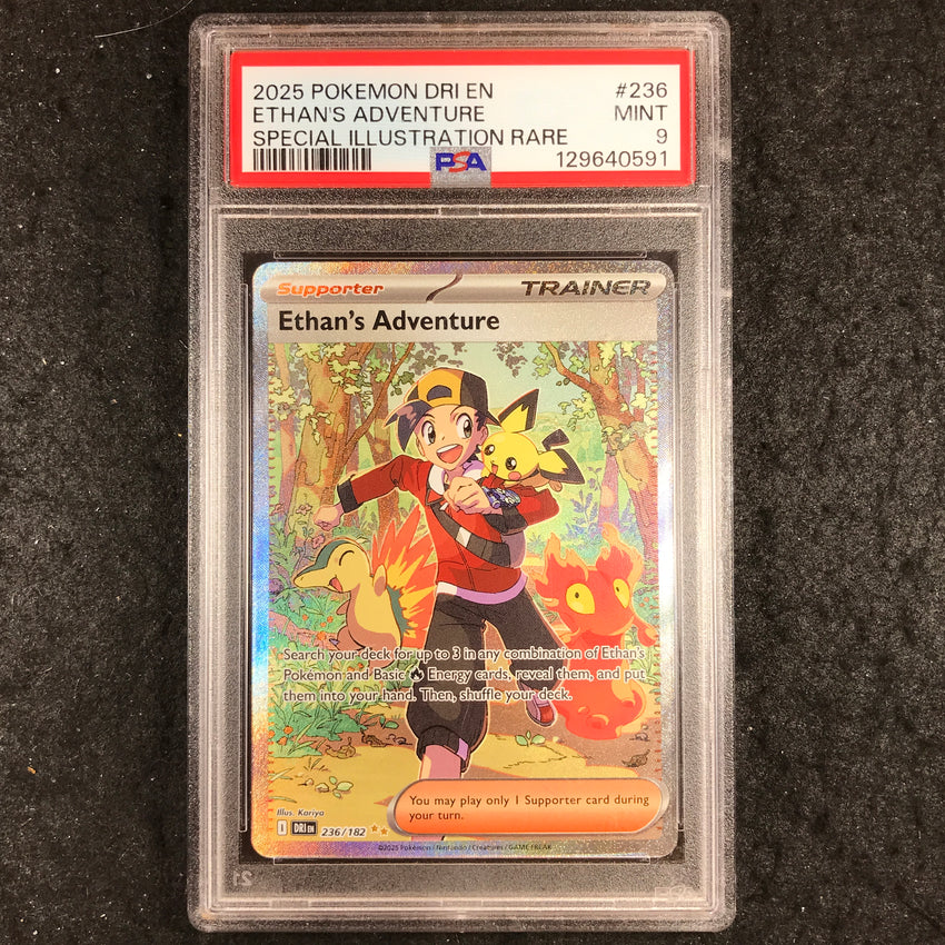 PSA 9 Ethan's Adventure 236/182 - Special Illustration Rare Destined Rivals 591