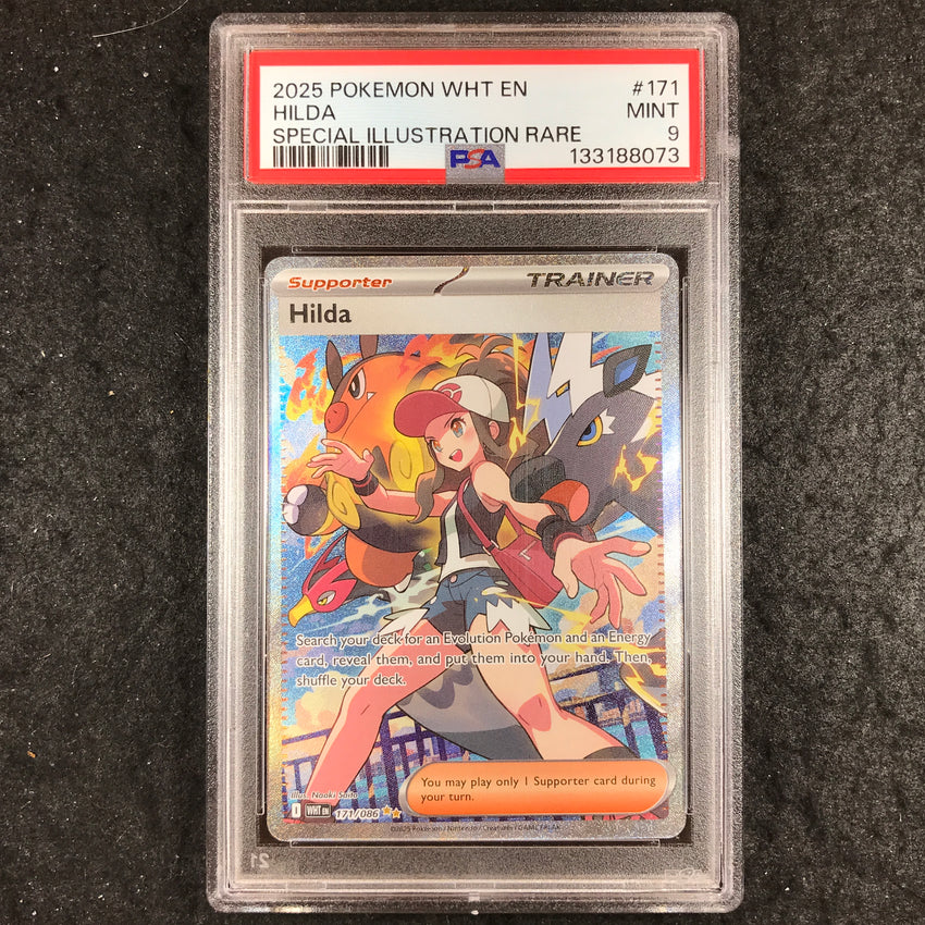 PSA 9 Hilda - 171/086 - Special Illustration Rare - White Flare - 073