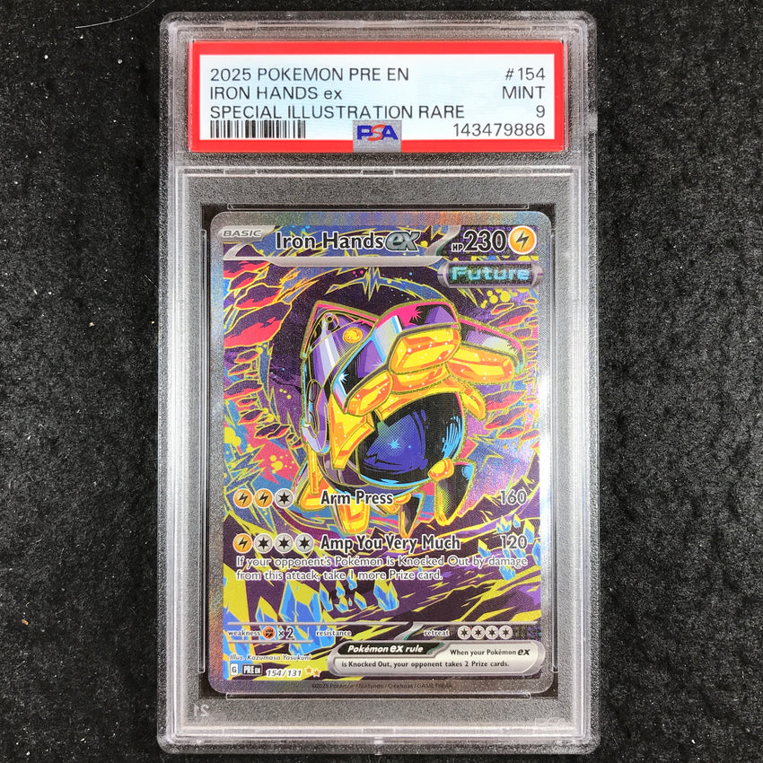PSA 9 Iron Hands ex - 154/131 - Special Illustration Prismatic Evolutions 886