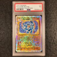 PSA 7 Machamp - 15/110 - Reverse Holo Pokemon 2002 Legendary Collection - 076