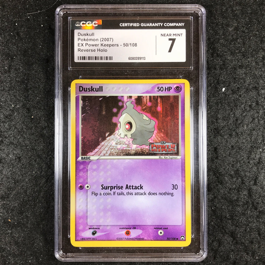 CGC 7 Duskull - 50/108 - Reverse Holo EX Power Keepers Stamped Promo - 113