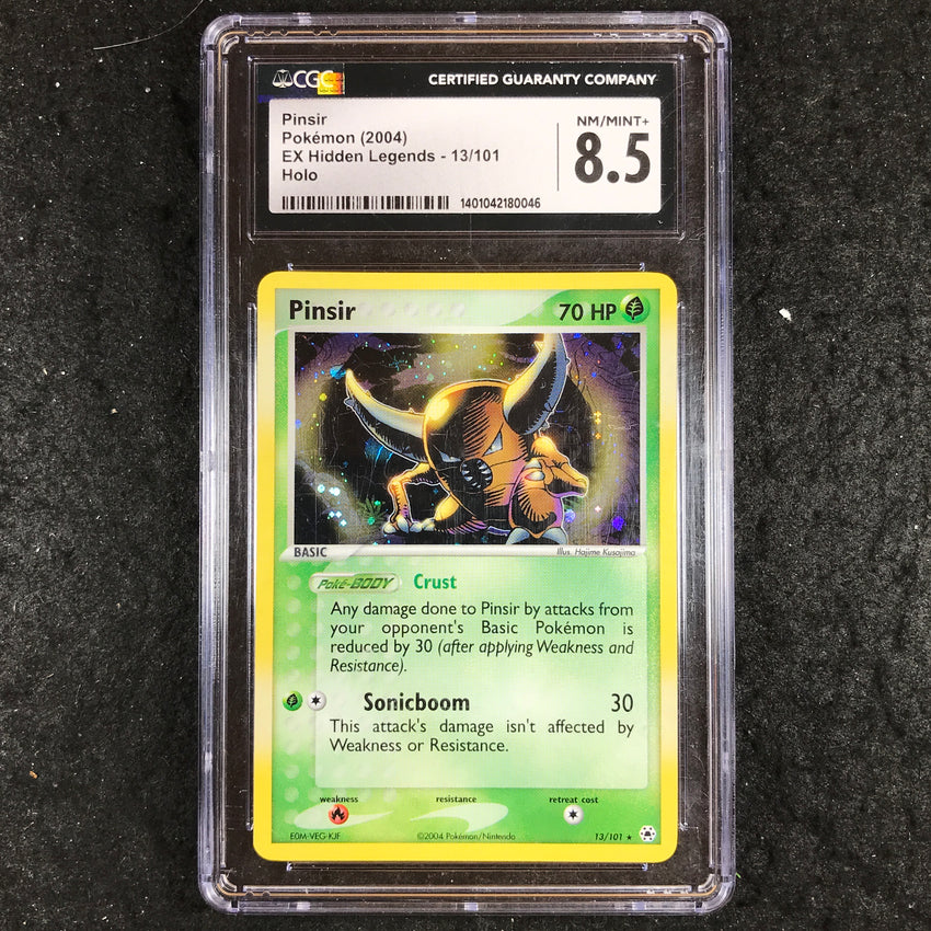 CGC 8.5 Pinsir - 13/101 - Holo 2004 EX Hidden Legends - 046