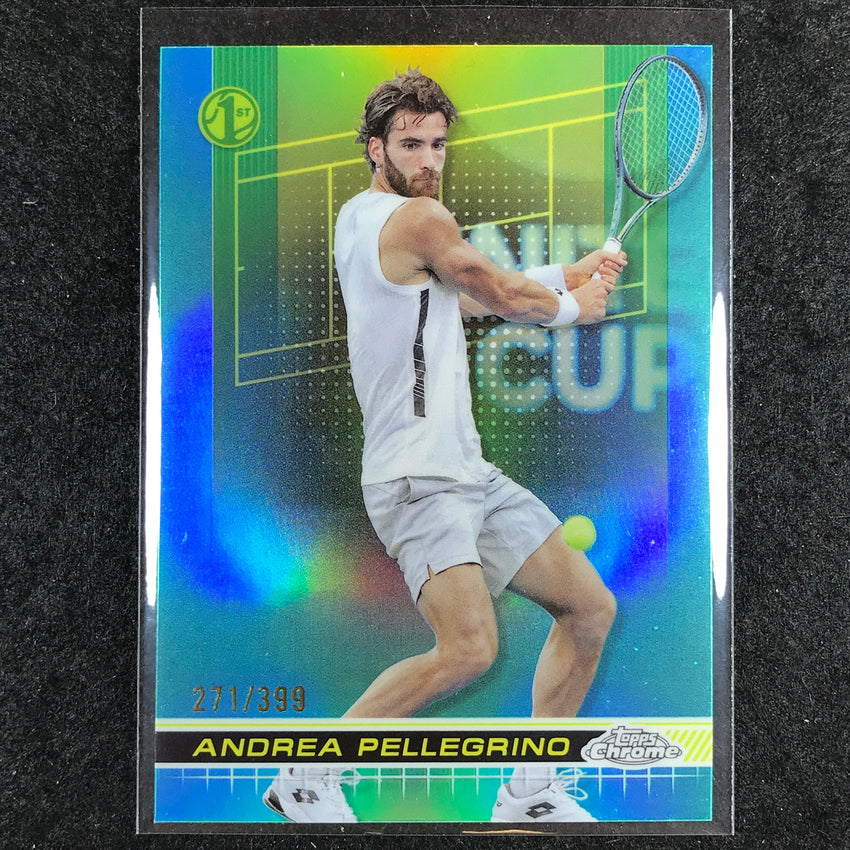 2024 Topps Chrome Tennis ANDREA PELLEGRINO Base Aqua /399 #32