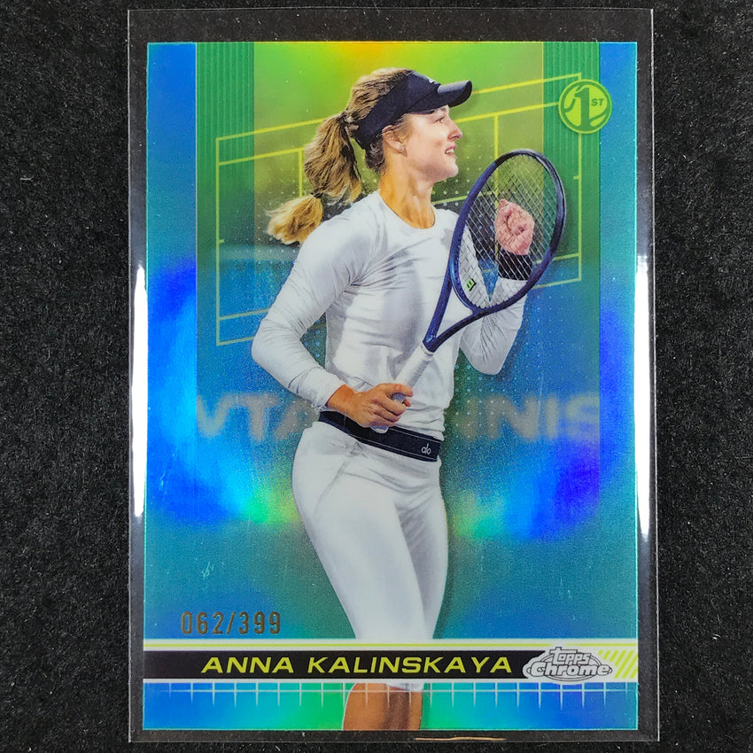 2024 Topps Chrome Tennis ANNA KALINSKAYA Base Aqua /399 #33