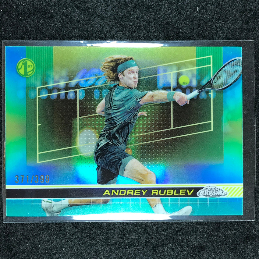 2024 Topps Chrome Tennis ANDREY RUBLEV Base Aqua /399 #34