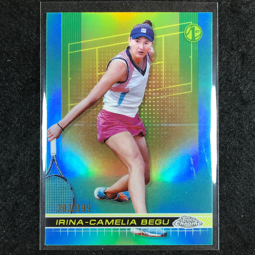 2024 Topps Chrome Tennis IRINA-CAMELIA BEGU Base Aqua /399 #35