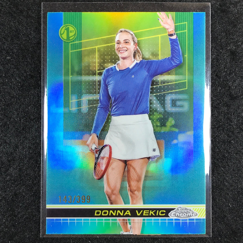 2024 Topps Chrome Tennis DONNA VEKIC Base Aqua /399 #48