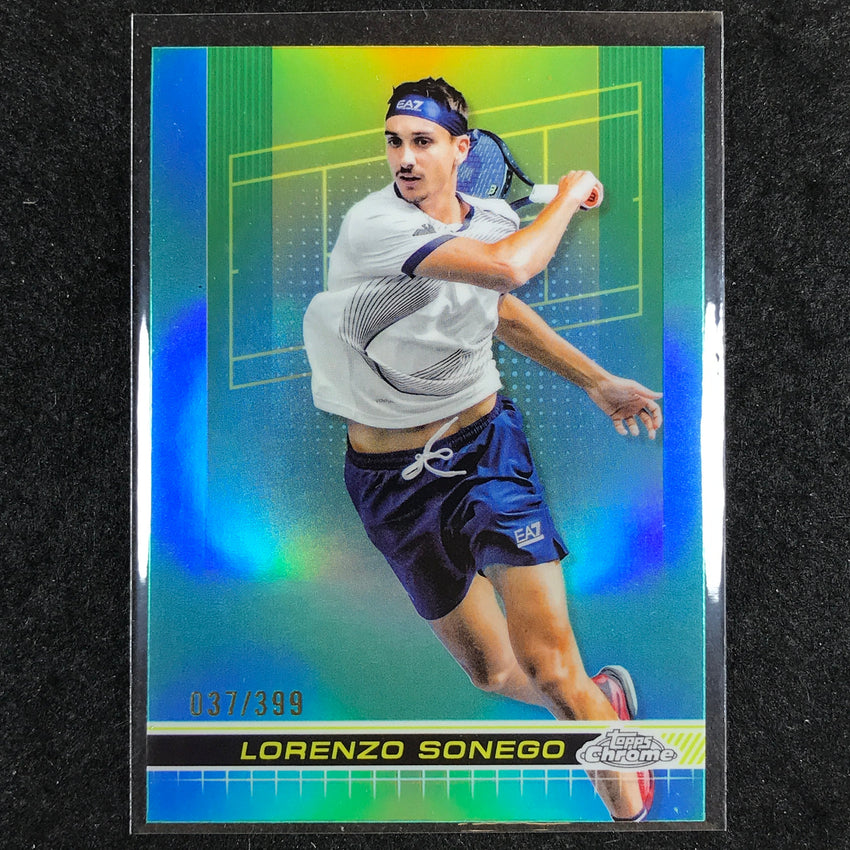 2024 Topps Chrome Tennis LORENZO SONEGO Base Aqua /399 #53