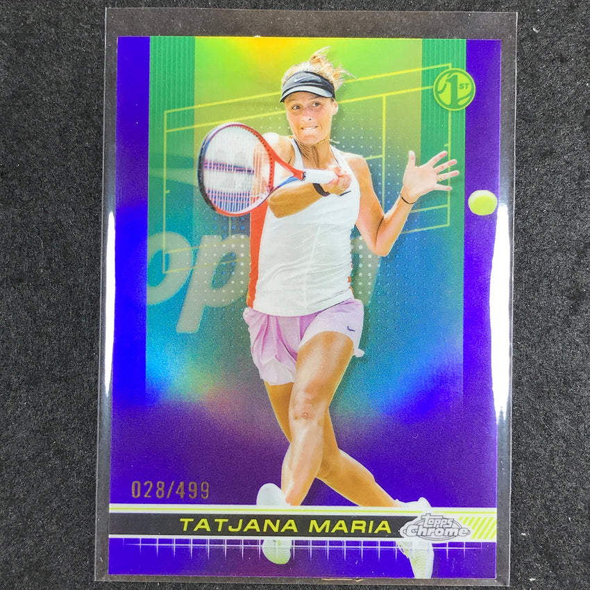 2024 Topps Chrome Tennis TATJANA MARIA Base Purple /499 #3