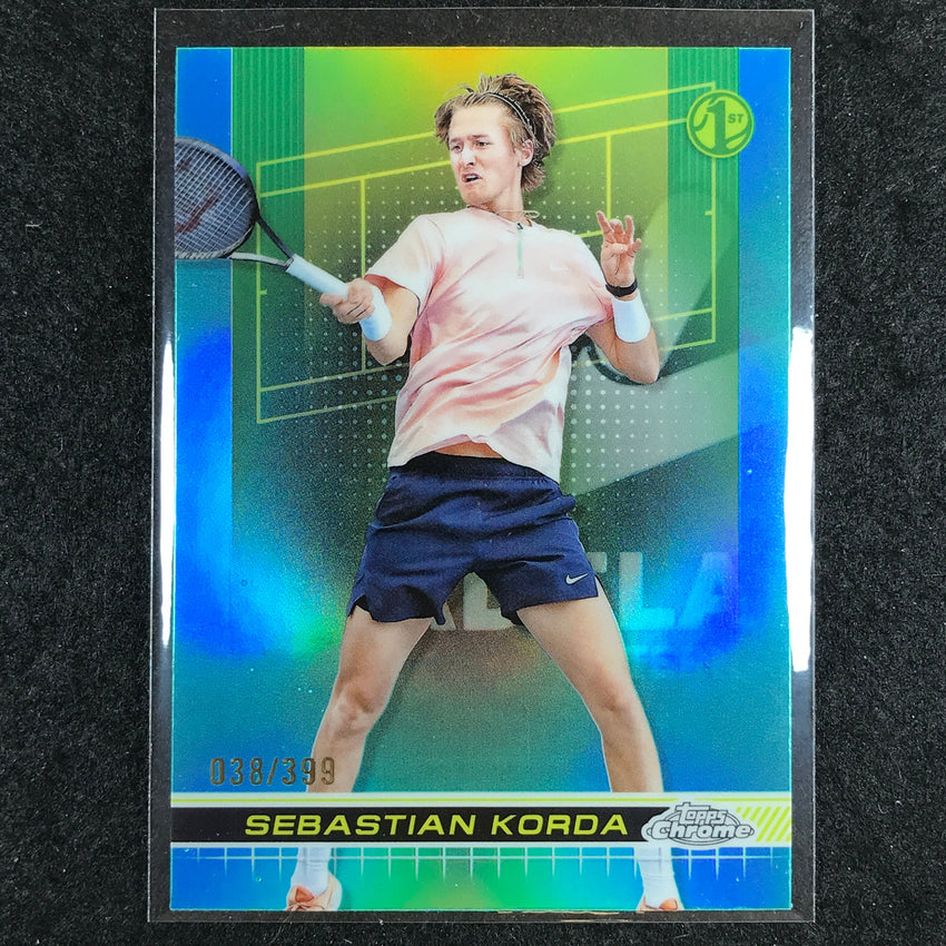 2024 Topps Chrome Tennis SEBASTIAN KORDA Base Aqua /399 #57